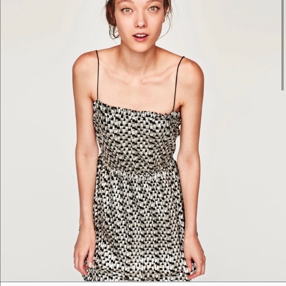Zara Dresses & Skirts - 🌴ZARA SILVER DRESS size S must have NEW WITH TAGS